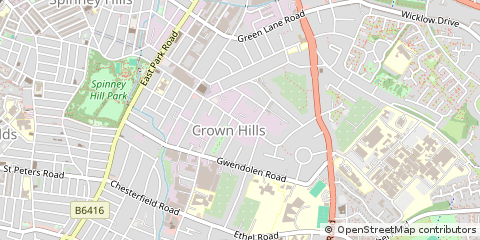 Map of Leicester