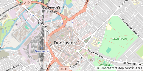 Map of South Yorkshire
