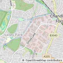 Map of Eastleigh Hants, Hampshire