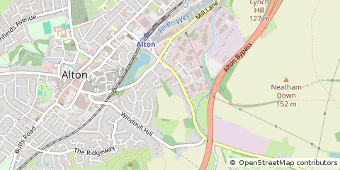 Map of Alton, Hampshire