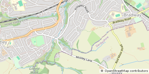Map of South Yorkshire