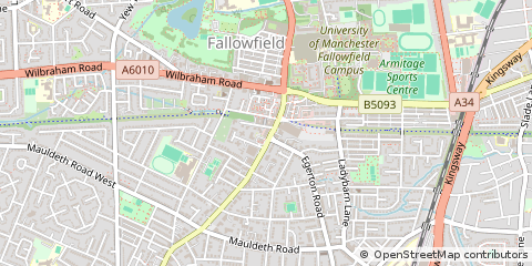 Map of Manchester