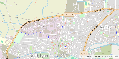 Map of Kings Lynn, Norfolk