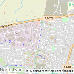 Map of Kings Lynn, Norfolk