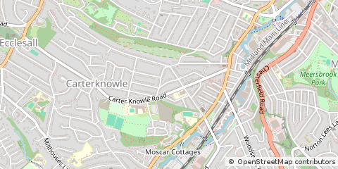 Map of Sheffield