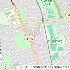 Map of Stanmore, Middlesex