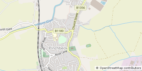 Map of Spalding, Lincs