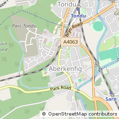 Map of Bridgend
