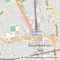 Map of Southend-on-SEA, Essex