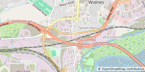 Map of Widnes