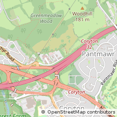 Map of Cardiff, Green Meadow Springs