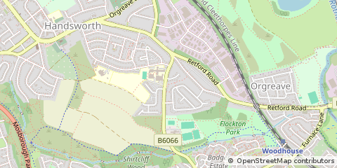 Map of Sheffield