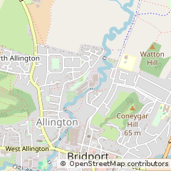 Map of Bridport, Dorset