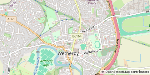 Map of Wetherby, West Yorkshire
