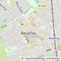 Map of Beverley, East Yorkshire