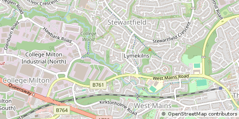 Map of Glasgow, Lanarkshire