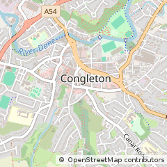 Map of Congleton, Cheshire