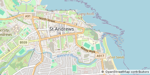 Map of ST. Andrews, Fife