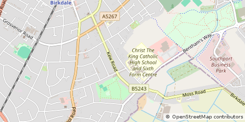 Map of Southport, Merseyside