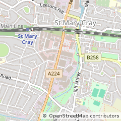 Map of Orpington, Kent