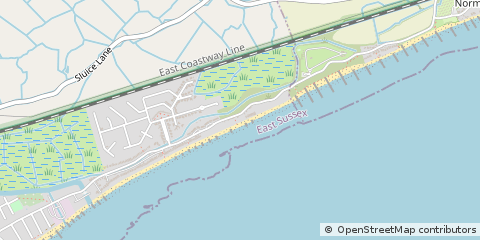 Map of Pevensey BAY, East Sussex