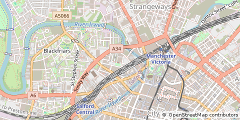 Map of Salford