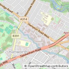 Map of Feltham, Middlesex