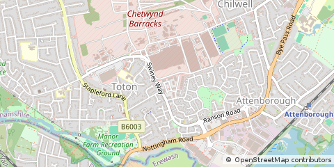 Map of Nottingham