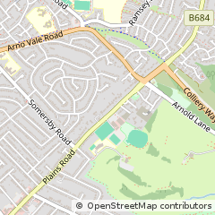 Map of Nottingham, Nottinghamshire