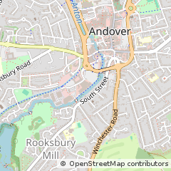 Map of Andover, Hampshire