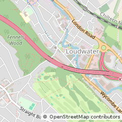 Map of High Wycombe, Buckinghamshire