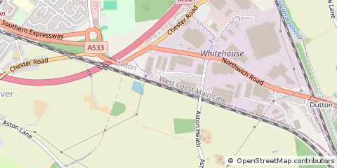 Map of Runcorn, Cheshire