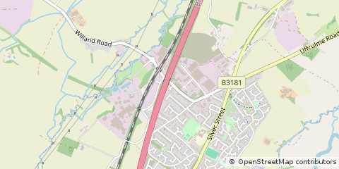 Map of Cullompton, Devon