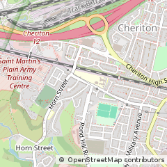 Map of Folkestone, Kent