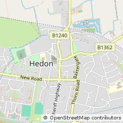 Map of Hedon, East Yorkshire