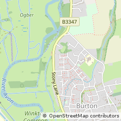 Map of Christchurch, Dorset