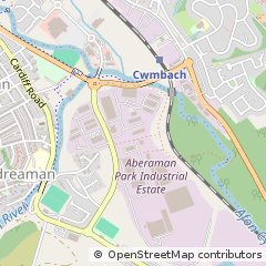 Map of Aberdare, Glamorgan