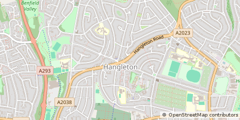 Map of Hove, East Sussex