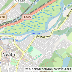 Map of Neath, Neath Port Talbot
