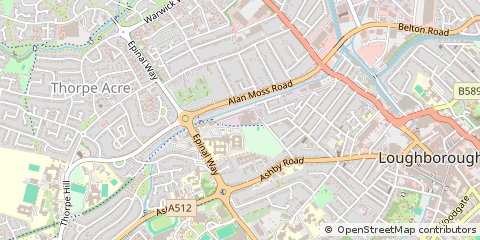 Map of Loughborough