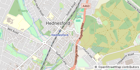 Map of Cannock, Staffordshire