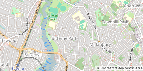 Map of Southampton, Hampshire