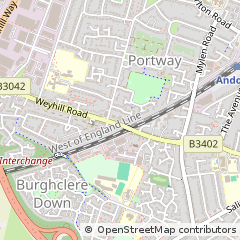 Map of Andover, Hants