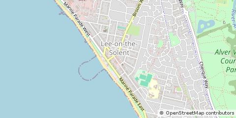 Map of LEE on the Solent, Hampshire