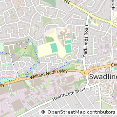 Map of Swadlincote, Derbyshire