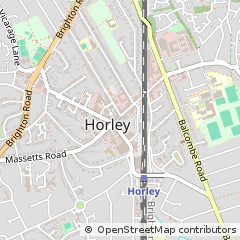 Map of Horley, Surrey