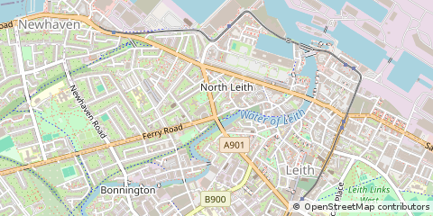 Map of Edinburgh, Midlothian