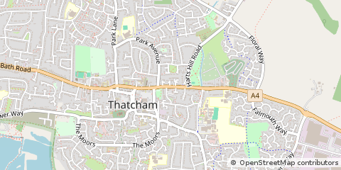 Map of Thatcham, Berkshire