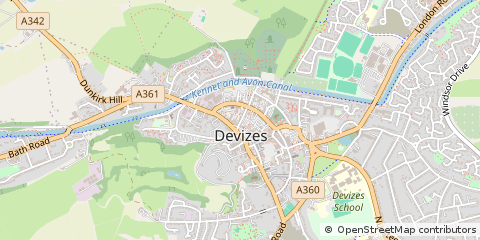 Map of Devizes, Wiltshire