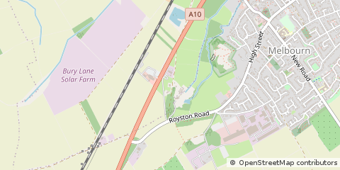 Map of Royston, Hertfordshire